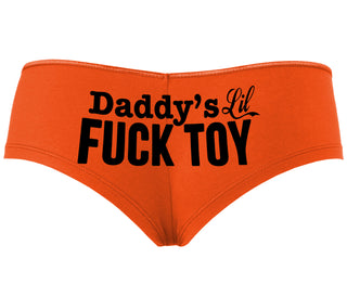 Daddy's Little Fuck Toy - Orange Boyshort