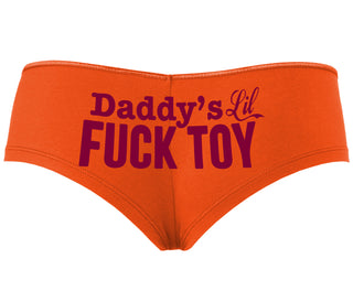 Daddy's Little Fuck Toy - Orange Boyshort