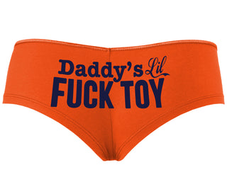 Daddy's Little Fuck Toy - Orange Boyshort