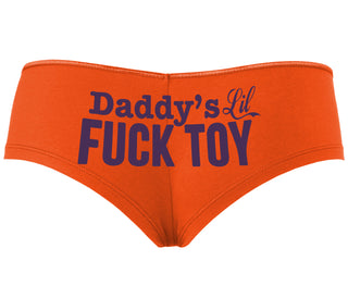 Daddy's Little Fuck Toy - Orange Boyshort
