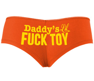 Daddy's Little Fuck Toy - Orange Boyshort