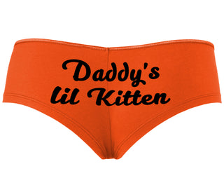 Daddys Little Kitten - Orange Boyshort