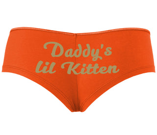 Daddys Little Kitten - Orange Boyshort