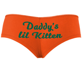 Daddys Little Kitten - Orange Boyshort