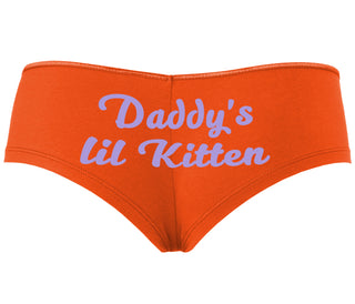 Daddys Little Kitten - Orange Boyshort