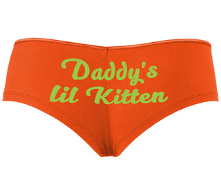 Daddys Little Kitten - Orange Boyshort