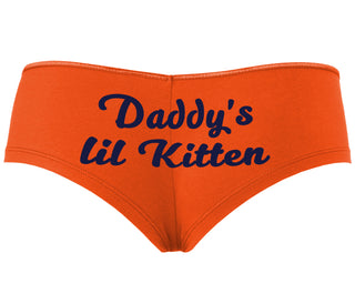 Daddys Little Kitten - Orange Boyshort