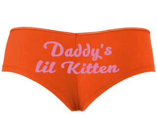 Daddys Little Kitten - Orange Boyshort