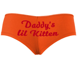 Daddys Little Kitten - Orange Boyshort