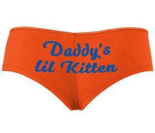 Daddys Little Kitten - Orange Boyshort