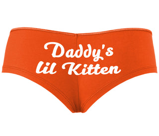 Daddys Little Kitten - Orange Boyshort