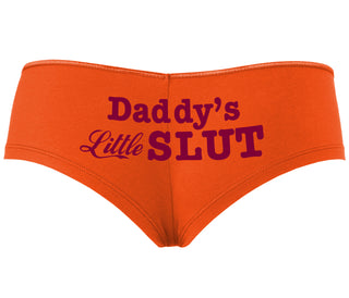 Daddys Little Slut - Orange Boyshort