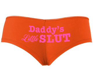 Daddys Little Slut - Orange Boyshort