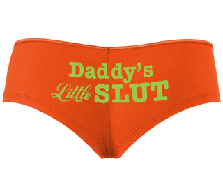 Daddys Little Slut - Orange Boyshort