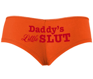 Daddys Little Slut - Orange Boyshort