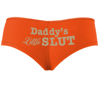 Daddys Little Slut - Orange Boyshort
