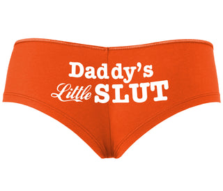 Daddys Little Slut - Orange Boyshort