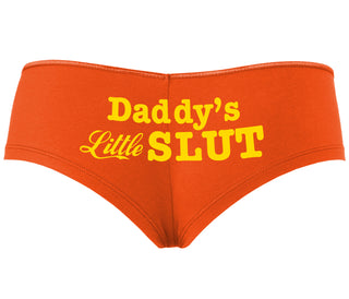 Daddys Little Slut - Orange Boyshort