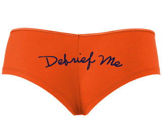 Debrief Me - Orange Boyshort