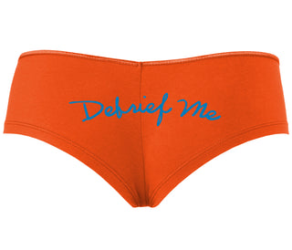 Debrief Me - Orange Boyshort