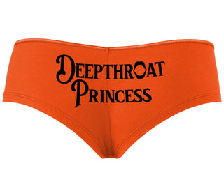 Deepthroat Princess - Deep Throat Specialist - Orange Boyshort
