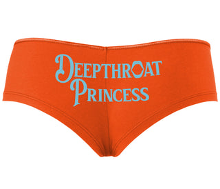 Deepthroat Princess - Deep Throat Specialist - Orange Boyshort