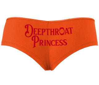 Deepthroat Princess - Deep Throat Specialist - Orange Boyshort