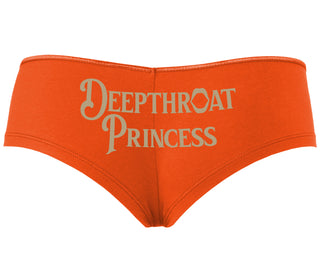 Deepthroat Princess - Deep Throat Specialist - Orange Boyshort