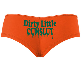Dirty Little Cumslut - Orange Boyshort