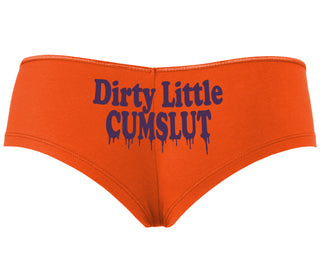 Dirty Little Cumslut - Orange Boyshort