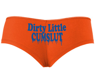 Dirty Little Cumslut - Orange Boyshort