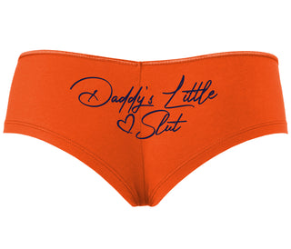 Daddy's Little Slut - Orange Boyshort