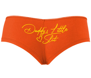 Daddy's Little Slut - Orange Boyshort