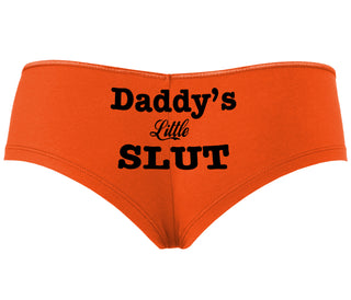 Daddy's Little Slut - Orange Boyshort