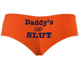 Daddy's Little Slut - Orange Boyshort
