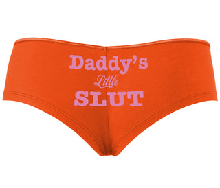 Daddy's Little Slut - Orange Boyshort