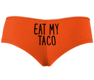 Eat My Taco - Taco Tuesday - Orange Boyshort