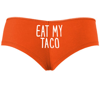 Eat My Taco - Taco Tuesday - Orange Boyshort
