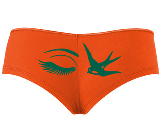 I Swallow - Eye Bird - Orange Boyshort