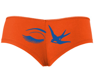 I Swallow - Eye Bird - Orange Boyshort