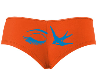 I Swallow - Eye Bird - Orange Boyshort