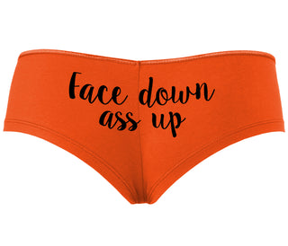 Face Down Ass Up - Orange Boyshort