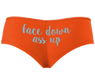 Face Down Ass Up - Orange Boyshort
