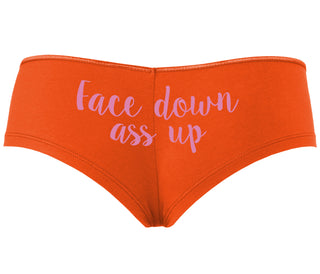 Face Down Ass Up - Orange Boyshort