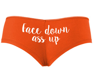 Face Down Ass Up - Orange Boyshort