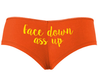 Face Down Ass Up - Orange Boyshort