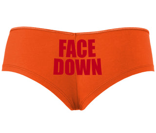 Face Down - Orange Boyshort