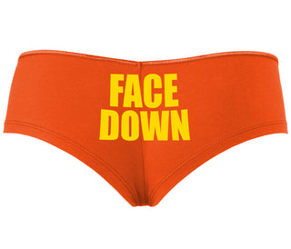 Face Down - Orange Boyshort