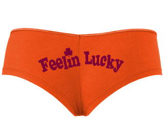 Feeling Lucky Shamrock - Orange Boyshort