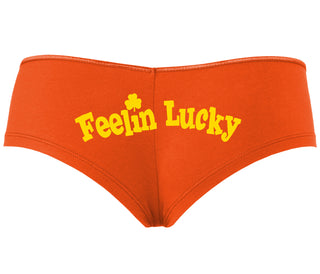 Feeling Lucky Shamrock - Orange Boyshort